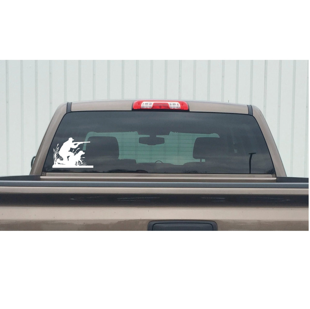 Hunter with Dog Sticker – Hunting Dog Window Vinyl Decal 7216