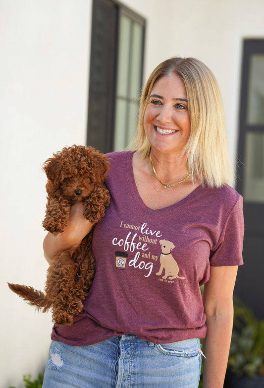 T-shirt: I Cannot Live Without Coffee and My Dog
