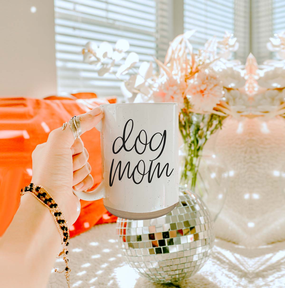 Dog Mom 16oz Ceramic Coffee Mug - Funny Gift For Dog Lover