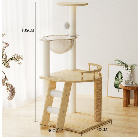 Cat Tree Space Capsule Villa Toy