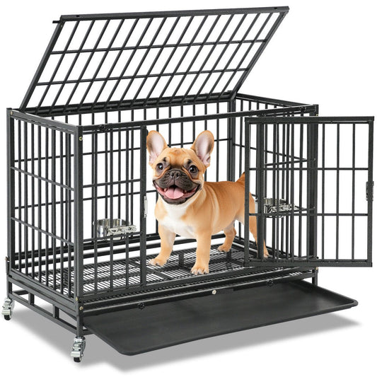 37" Stackable Heavy Duty Dog Crate 371D07