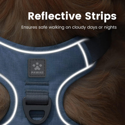 No Pull Dog Harness Reflective Adjustable Vest with ID Tag Small Dogs