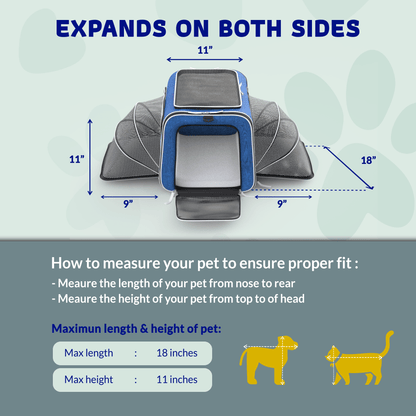Rolling Rover Airline Compliant Expandable Wheeled Pet Carrier