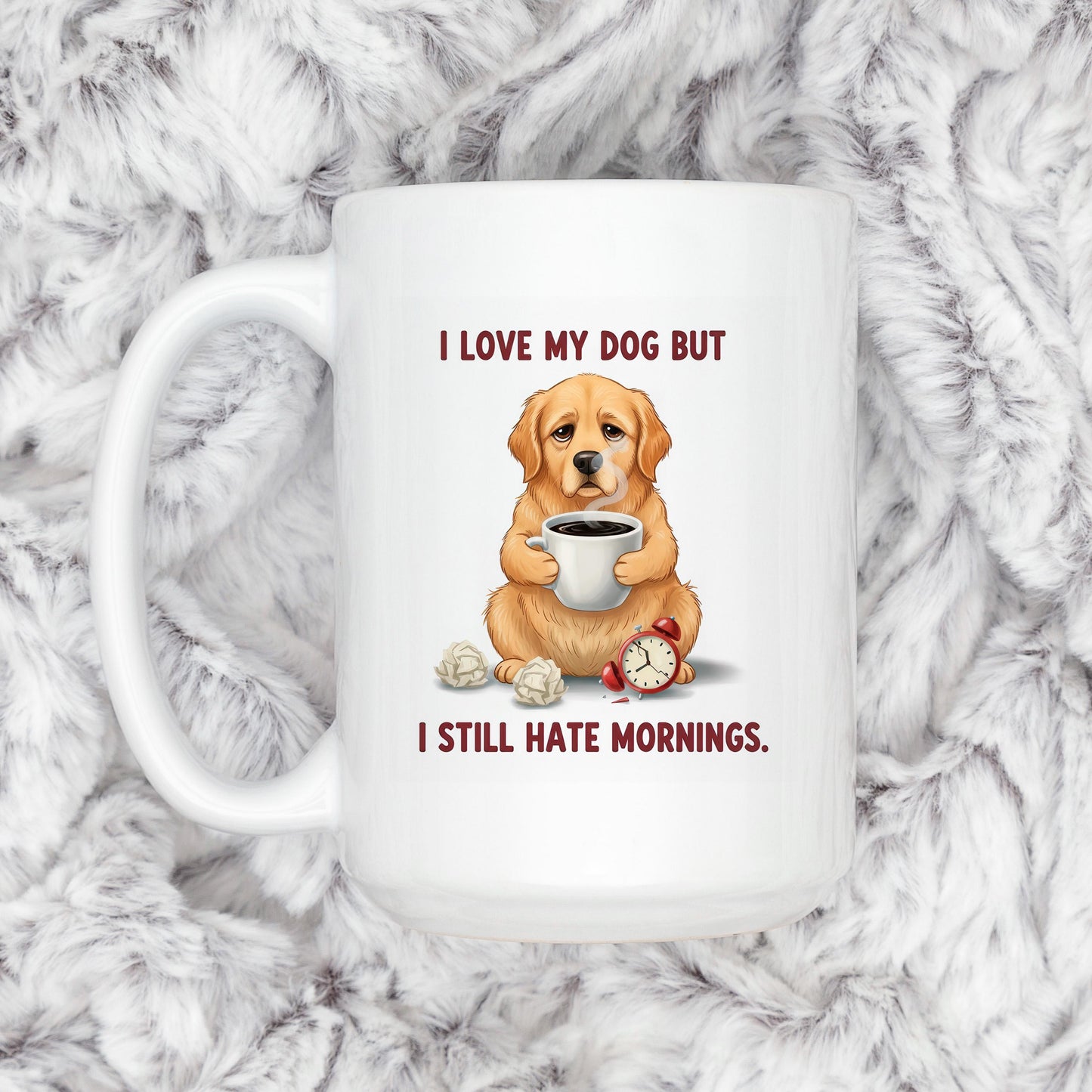 Funny Dog Lover Mug - Dishwasher Safe Ceramic Mug | Pet Lover Coffee Cup, Morning Humor