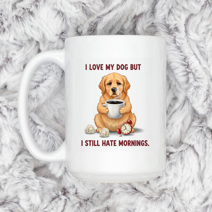 Funny Dog Lover Mug - Dishwasher Safe Ceramic Mug | Pet Lover Coffee Cup, Morning Humor