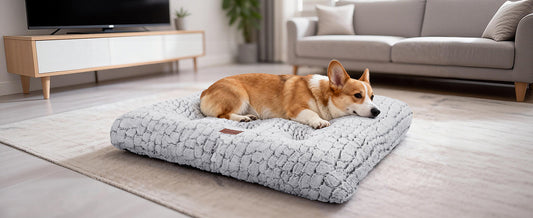 Dog Crate Bed Pad Soft Plush Washable Kennel Mat Anti Slip 24x18 For Small Dogs