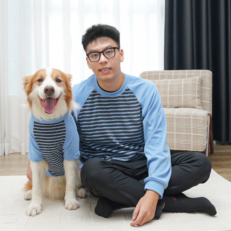 Pet Clothing Striped Large Dog Undershirt