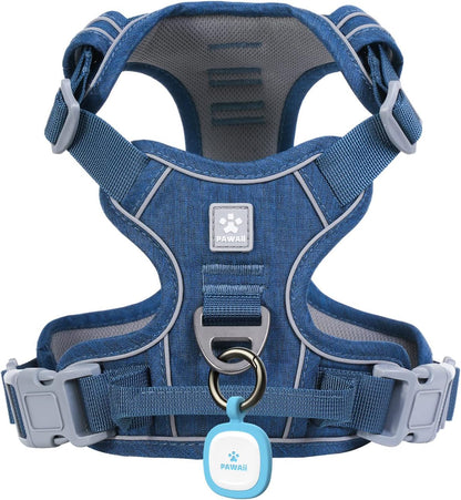 No Pull Dog Harness Reflective Adjustable Vest with ID Tag Small Dogs