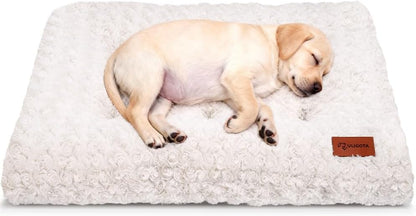 Dog Crate Bed Pad Soft Plush Washable Kennel Mat Anti Slip 24x18 For Small Dogs