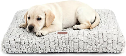 Dog Crate Bed Pad Soft Plush Washable Kennel Mat Anti Slip 24x18 For Small Dogs