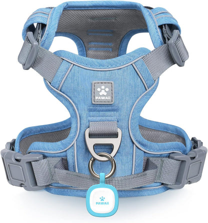 No Pull Dog Harness Reflective Adjustable Vest with ID Tag Small Dogs