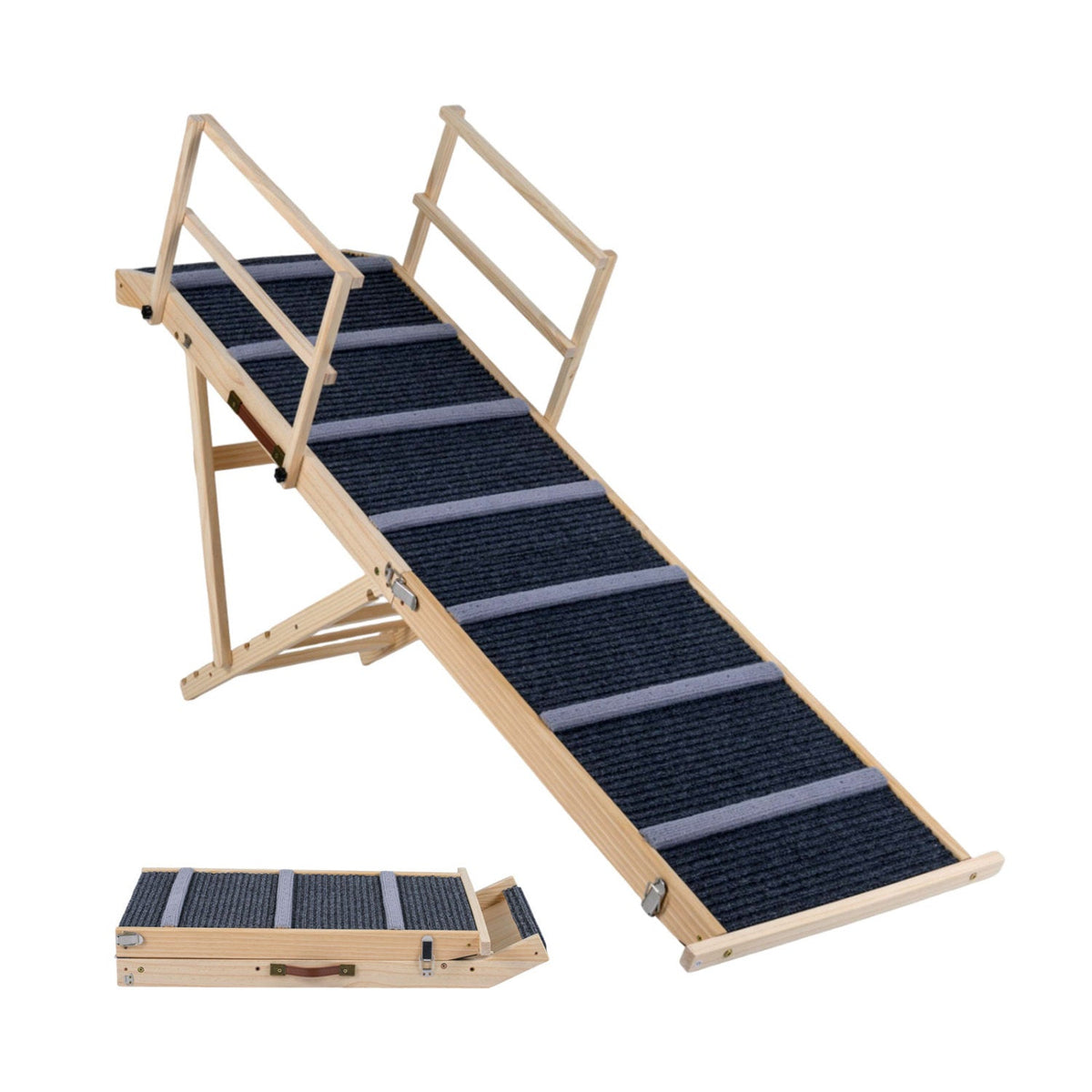 Adjustable Folding Dog Ramp for High Beds and Vehicles