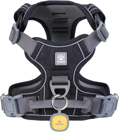 No Pull Dog Harness Reflective Adjustable Vest with ID Tag Small Dogs