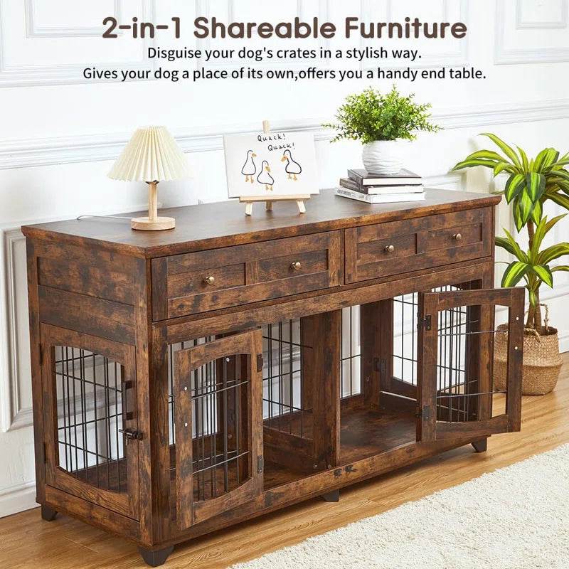 Modern Console Dog Crate