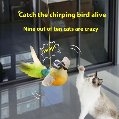 Cat Toy Simulation Will Call Bird To Swing Hanging Door Hanging Cat Teaser