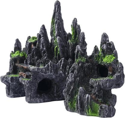 Large Fish Tank Decoration Mountain Cave Bridge Aquarium Ornament