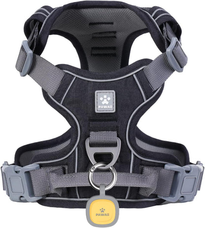 No Pull Dog Harness Reflective Adjustable Vest with ID Tag Small Dogs