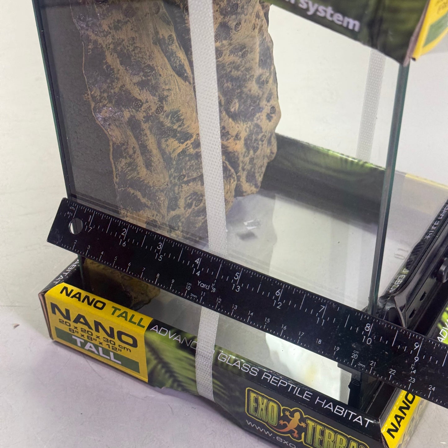 EXO-TERRA Natural Terrarium Advanced Reptile Habitat Sz 8" x 8" x 12" PT2601.BX