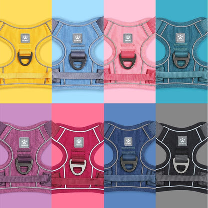 No Pull Dog Harness Reflective Adjustable Vest with ID Tag Small Dogs