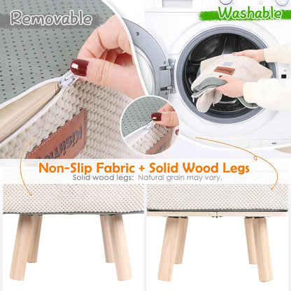 Foldable Dog Stairs: 4-Step Pet Steps Ottoman Ramp for Couch & Bed
