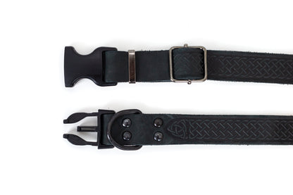 Celtic Sport Quick-Release Leather Dog Collar