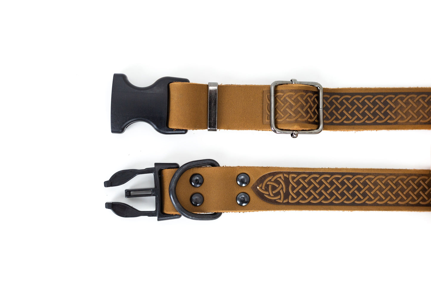 Celtic Sport Quick-Release Leather Dog Collar