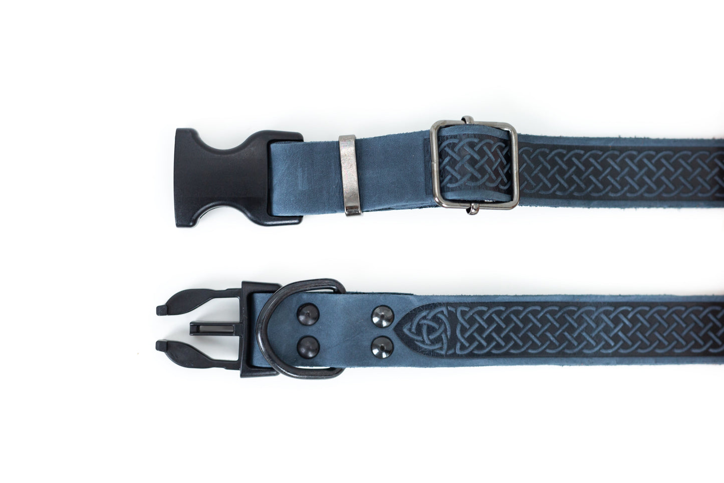 Celtic Sport Quick-Release Leather Dog Collar