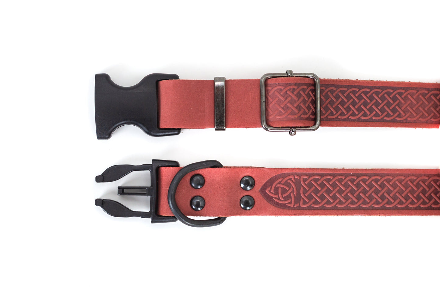Celtic Sport Quick-Release Leather Dog Collar