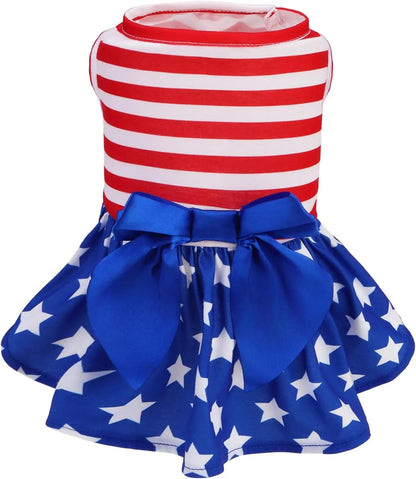 Dog Dress Cute Small Dog Outfit Cotton Puppy Clothes Breathable All Colors