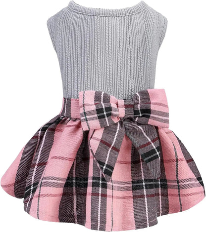 Dog Dress Cute Small Dog Outfit Cotton Puppy Clothes Breathable All Colors