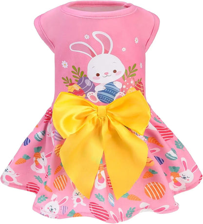 Dog Dress Cute Small Dog Outfit Cotton Puppy Clothes Breathable All Colors