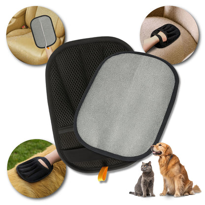 FurTidy Glove by Katziela – Pet Hair Remover Glove for Dogs & Cats, Reusable Electrostatic Grooming Mitt for Furniture, Clothing, Carpet & Car Seats – Washable & Eco-Friendly Deshedding Tool