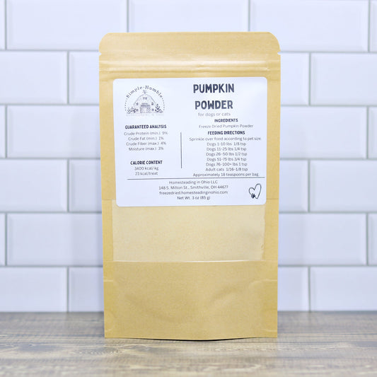 Pumpkin Powder for Dogs & Cats | Freeze Dried Pumpkin Food Topper & Digestive Support