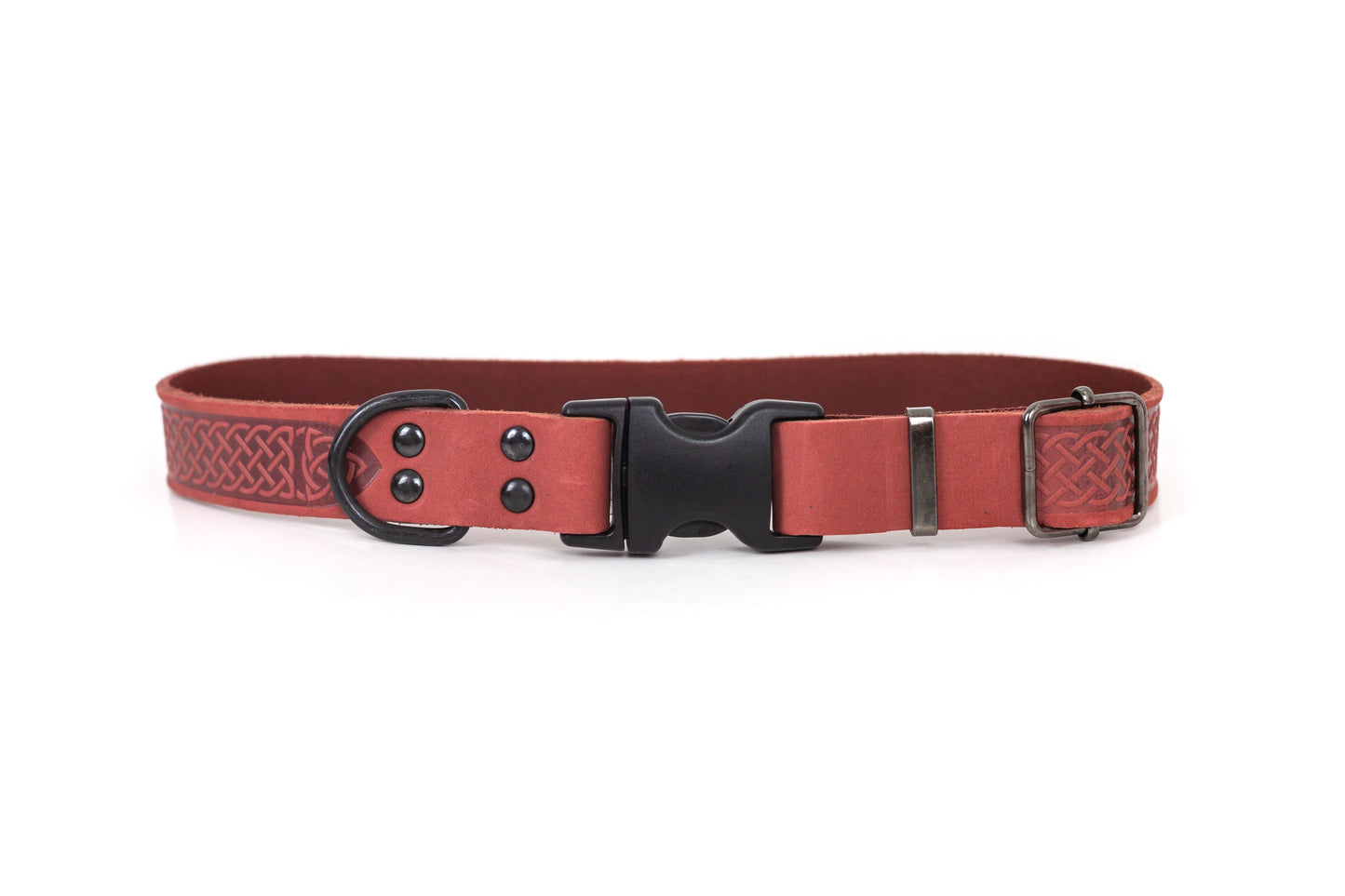Celtic Sport Quick-Release Leather Dog Collar