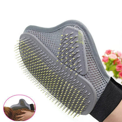 Pet Grooming Glove Silicone Fur Removal For Cats And Dogs
