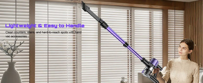 Cordless Handheld Vacuum Cleaner,55KPA,Touch Screen,Smart Dust Sensor,Auto Speed Control for Home Bed/Carpet/Pet Hair/Hard Floor