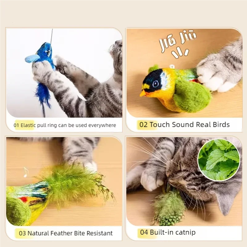 Simulation Bird  Cat Toys