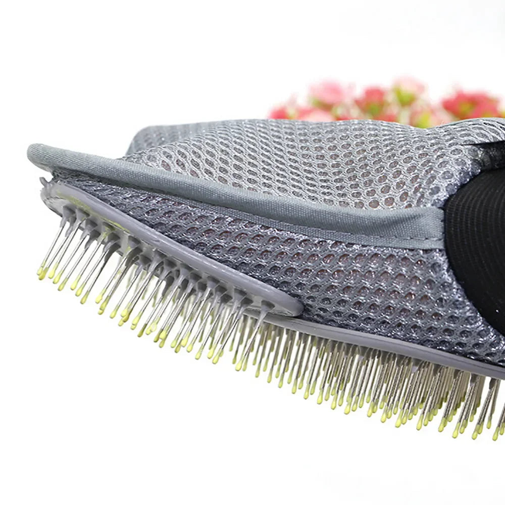 Pet Grooming Glove Silicone Fur Removal For Cats And Dogs