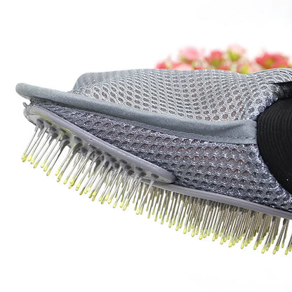 Pet Grooming Glove Silicone Fur Removal For Cats And Dogs