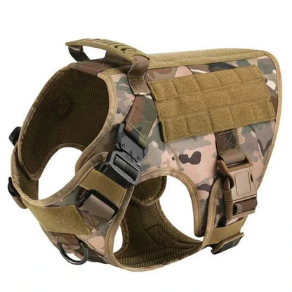 Heavy Duty No Pull Dog Harness and Leash Set – Tactical Training Vest for Medium to Large Dogs