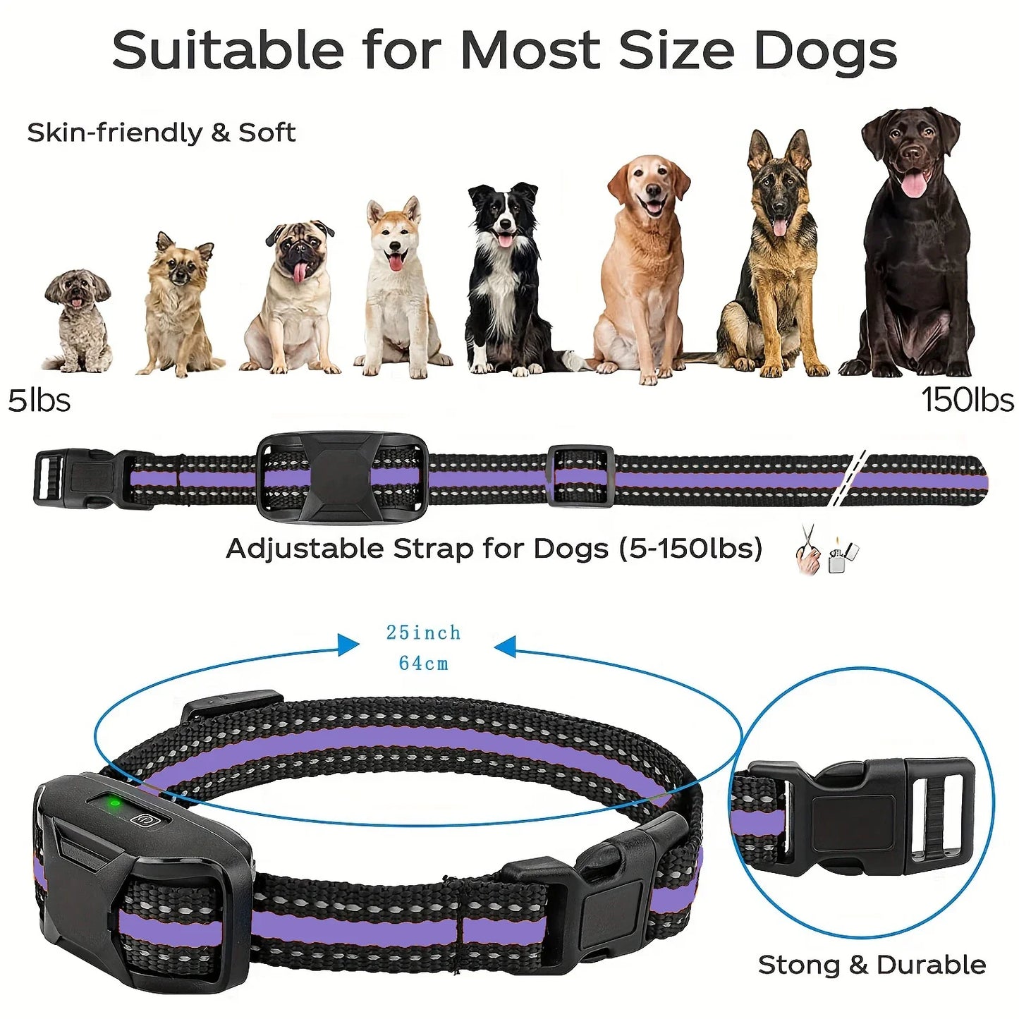 WXRPETH Dog Training Collar Remote Waterproof Shock Beep Vibration