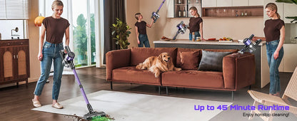 Cordless Handheld Vacuum Cleaner,55KPA,Touch Screen,Smart Dust Sensor,Auto Speed Control for Home Bed/Carpet/Pet Hair/Hard Floor