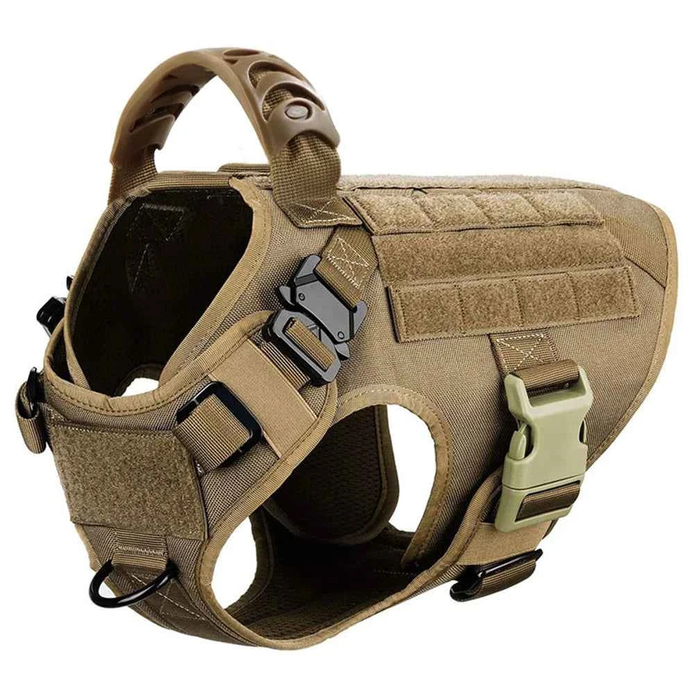 Heavy Duty No Pull Dog Harness and Leash Set – Tactical Training Vest for Medium to Large Dogs