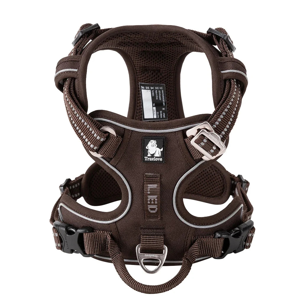 TRUELOVE No Pull Dog Harness Reflective Breathable Adjustable Training Vest