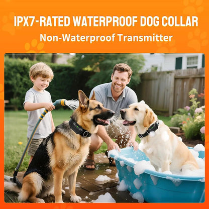 Wireless Dog Fence Radar 3in1 Training No Go Zone Waterproof Collar up to 1 acre