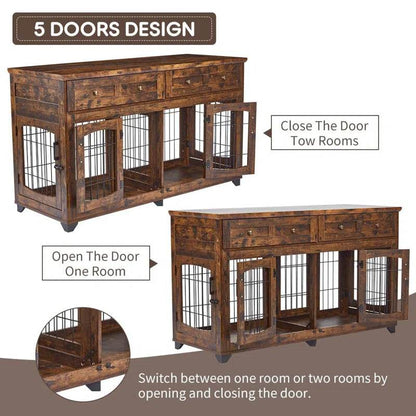 Modern Console Dog Crate