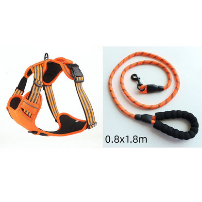Reflective No-Pull Dog Harness Vest — Single & Set Options