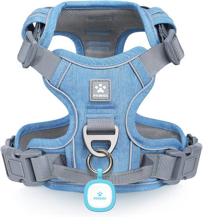 No Pull Dog Harness Reflective Adjustable Vest with ID Tag Small Dogs