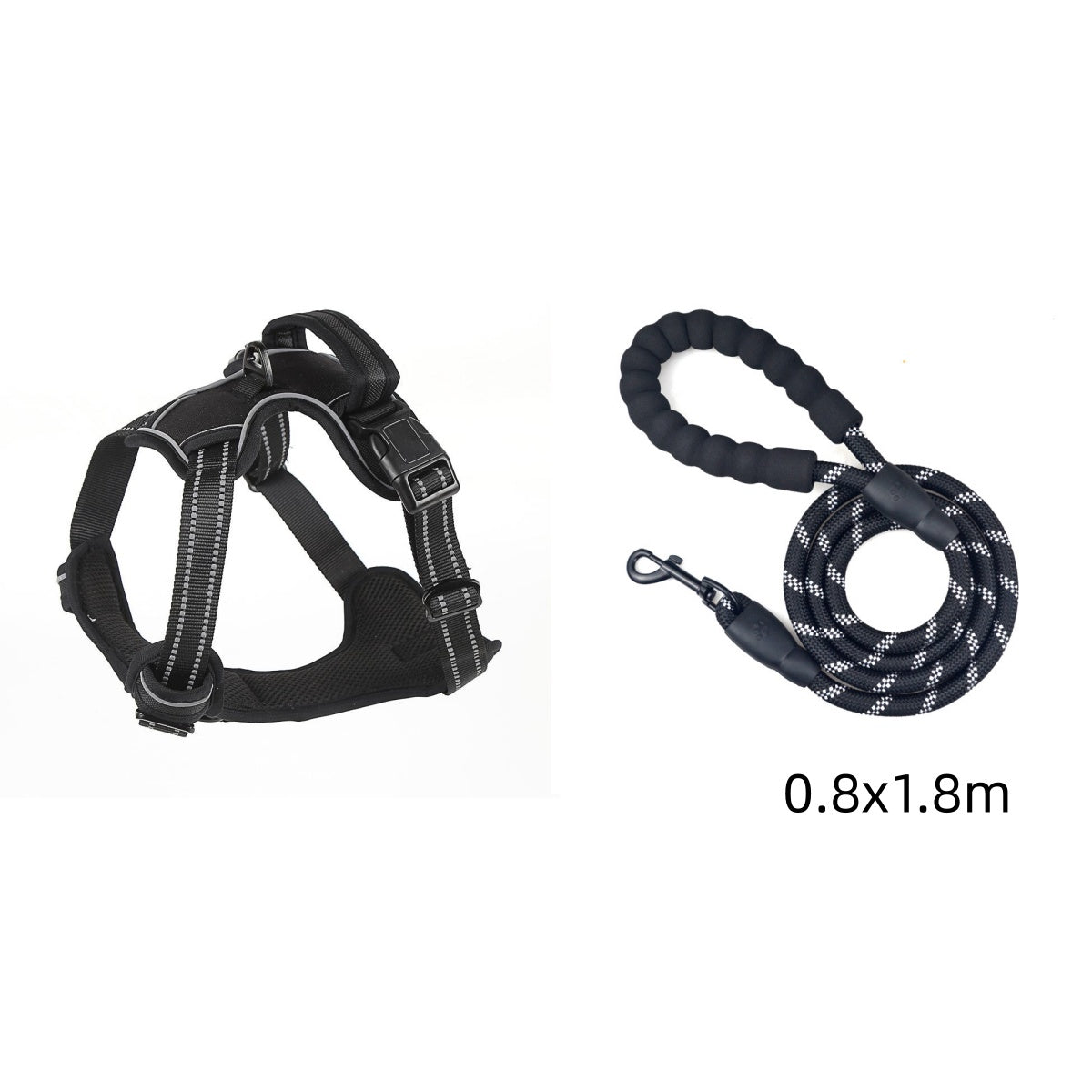 Reflective No-Pull Dog Harness Vest — Single & Set Options