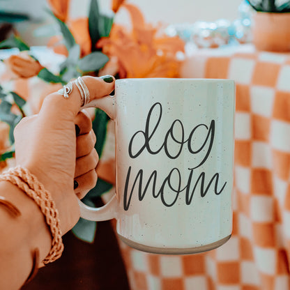 Dog Mom 16oz Ceramic Coffee Mug - Funny Gift For Dog Lover